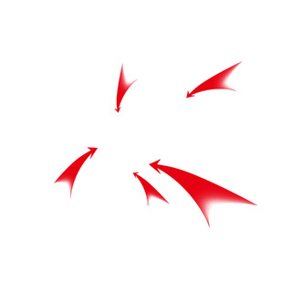 红色箭头指向标注元素GIF动态图箭头元素